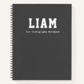 Cahier de calligraphie personnalisé pour enfants e (Devant)