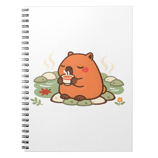 Cahier de Capybara au Temps du Thé dans l'Onsen So (Devant)
