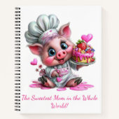 Cahier de chef Maman Cochon le plus doux (Devant)
