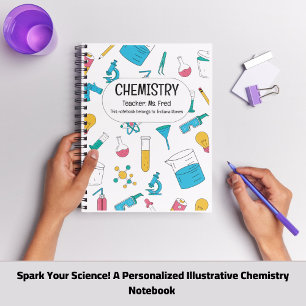 Cahier de chimie personnalisé – Nom personnalisé D