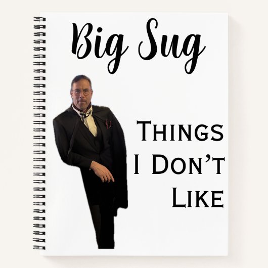 Cahier de choses que je n'aime pas Sug (Devant)