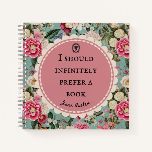 Cahier de citations de Jane Austen "Préférez un li (Devant)