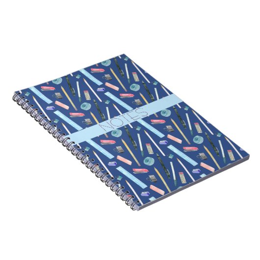 CAHIER DE CLASSE DE MATHÉMATIQUES BLEU AQUA ROSE (Côté Droit)