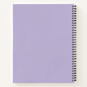 Cahier de classe d'histoire personnalisé au lilas (Dos)