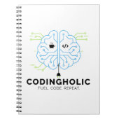 Cahier de codage Tech Brain pour programmeurs (Devant)