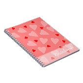 Cahier de coeurs rouges (Côté Droit)