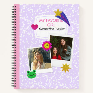 Cahier de collage de 2 photos personnalisé avec no