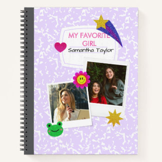 Cahier de collage de 2 photos personnalisé avec no