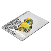 Cahier de Collage Personnalisé Perruche Jaune (Côté gauche)