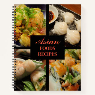 Cahier de collection de photos de recettes asiatiq