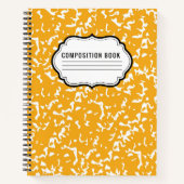 Cahier de composition à motif classique en spirale (Devant)