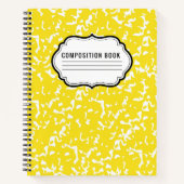 Cahier de composition classique à motif spirale (Devant)