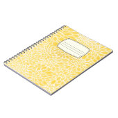 Cahier de composition de dahlias jaune pastel (Côté gauche)