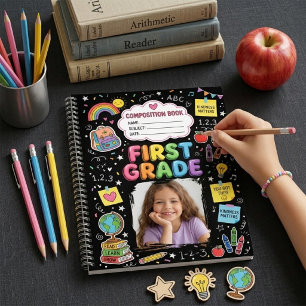 Cahier de composition de première année Noir Photo