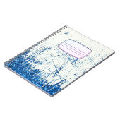 cahier de composition en denim et paillettes (Côté gauche)