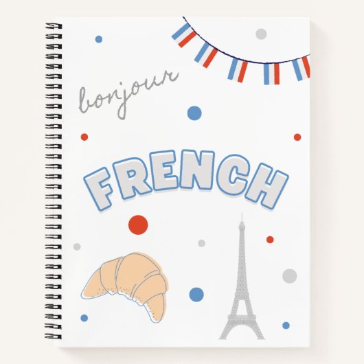 cahier de composition inspiré de la France avec ré (Devant)