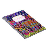cahier de composition ondulé à motifs paisley de c (Côté Droit)