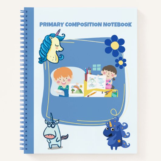 CAHIER DE COMPOSITION PRIMAIRE POUR ENFANTS BLEU C (Devant)