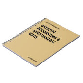 Cahier de comptabilité créative et de mathématique (Côté gauche)