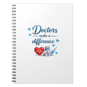 Cahier de conception de cadeau de médecins font un