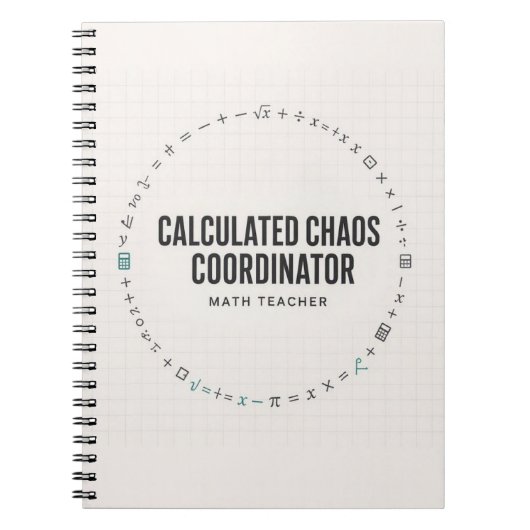 Cahier de coordinateur de chaos calculé Professeur (Devant)