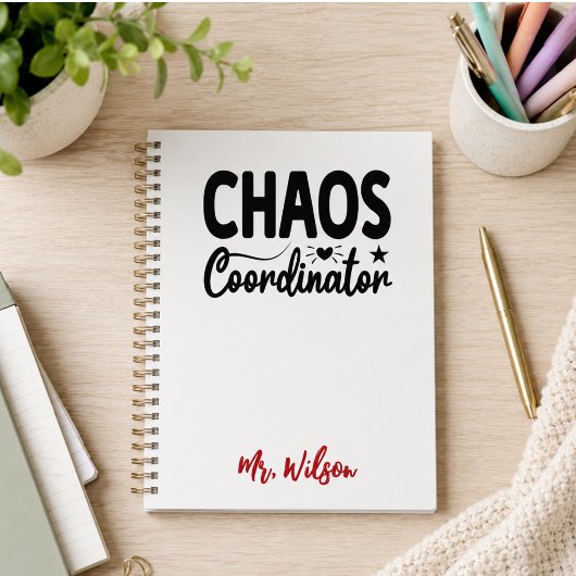 Cahier de coordinateur de chaos – Citation drôle d