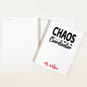 Cahier de coordinateur de chaos – Citation drôle d (Devant avec enveloppe)