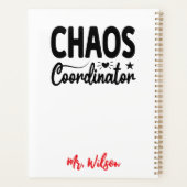 Cahier de coordinateur de chaos – Citation drôle d (Dos)