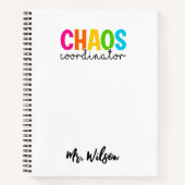 Cahier de Coordinateur de Chaos – Citation drôle p (Devant)