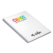 Cahier de Coordinateur de Chaos – Citation drôle p (Côté Droit)