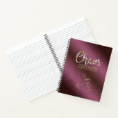 Cahier de coordination de chaos rouge vin (Intérieur)