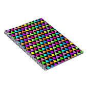 Cahier de couverture triangles couleurs néon brill (Côté Droit)