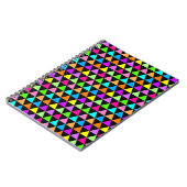 Cahier de couverture triangles couleurs néon brill (Côté gauche)