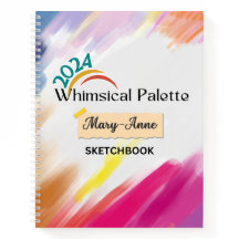 Cahier de croquis à palette fantaisiste