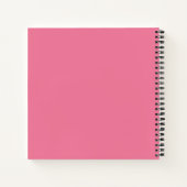 Cahier de croquis d'art rose Paris (Dos)