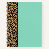 Cahier de croquis Léopard Turquoise (Devant)
