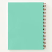 Cahier de croquis Léopard Turquoise (Dos)