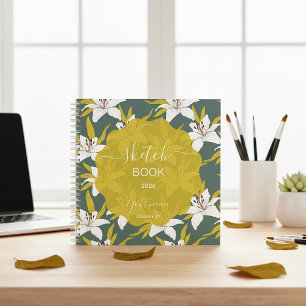 Cahier de croquis "Lily Olive Green" -