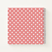 Cahier de croquis mignon à pois (Dos)
