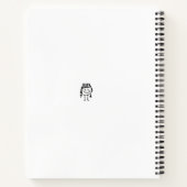 Cahier de croquis personnalisé avec un nom en grib (Dos)