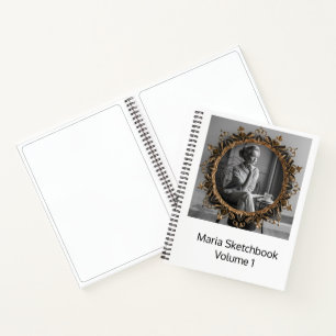 Cahier de croquis personnalisé mignon pour enfants