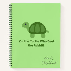 Cahier de croquis Spirale de Motivation Tortue