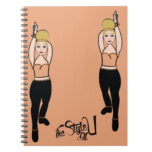 Cahier de danseuse Rose / Noir (Devant)