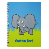 Cahier de dessin d'éléphant gris (Devant)