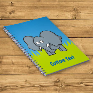 Cahier de dessin d'éléphant gris