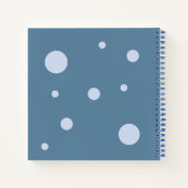 Cahier de dessin enfant pingouin mignon bleu hiver (Dos)