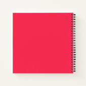 Cahier de dessin rose féminin (Dos)
