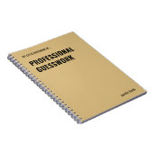 Cahier de devinette professionnelle drôle (Côté Droit)
