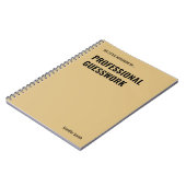 Cahier de devinette professionnelle drôle (Côté gauche)