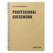 Cahier de devinette professionnelle drôle (Devant)